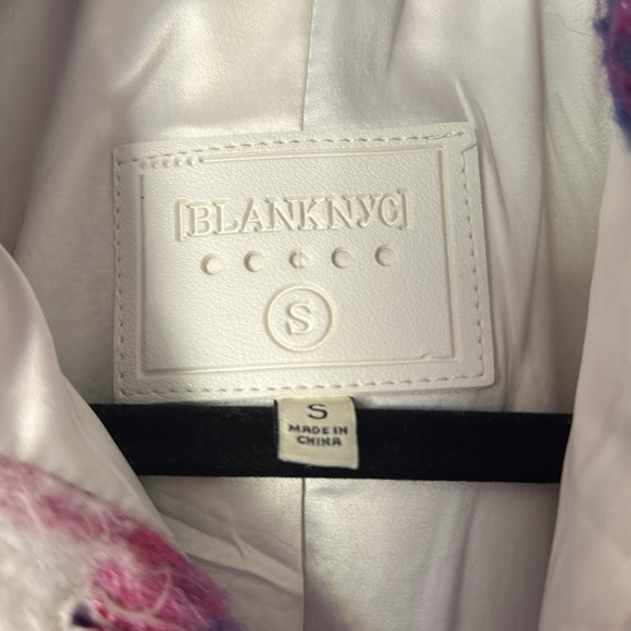 BlankNYC Long Plaid Shacket Coat, Small - Picture 5 of 6